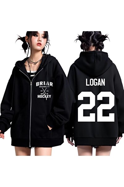 Vordevia Off Campus Briar Logan 22 Printed 3 Thread Zipper Cardigan Embroider...