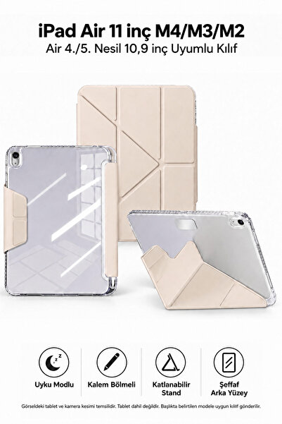CONOCER İpad Air 4./5. Nesil 10.9" ve İpad Air 11" M2/M3 Kılıf Katlanır Manye...