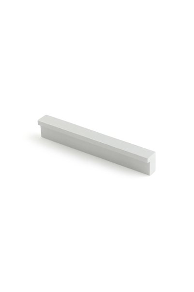 OEM Maner pentru mobila, metalic, finisaj argintiu, 96 mm, lungime 120 x 12 mm