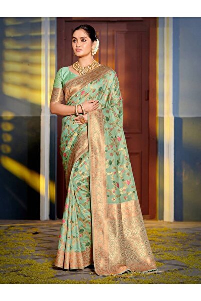 ViViRaSmi Banarasi Silk Saree with Rich Pallu & Blouse Piece - Fall and Pico ...