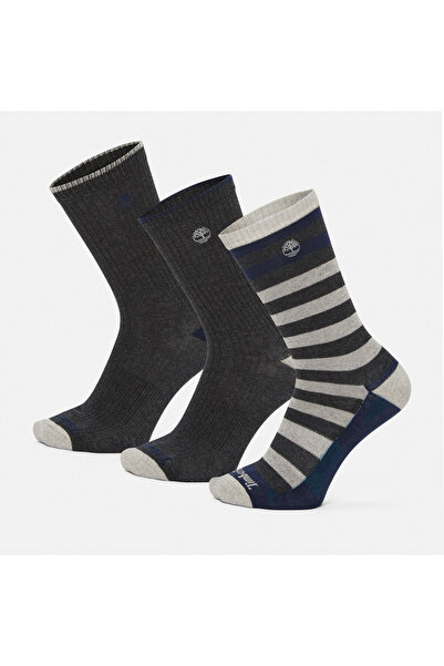 Timberland 3 Pack Comfort Stripe Crew