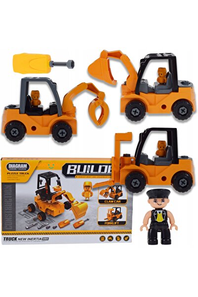 Skleplolki Set de jucărie educațională pentru construcții - vehicule de const...