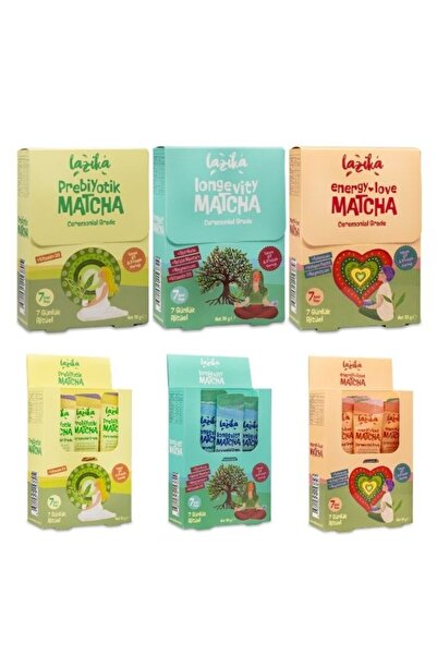 LAZİKA Avantajlı 3'lü Set Matcha (Love Matcha- Ritual Matcha- Prebiyotik Matc...