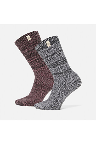 Timberland 2 Pack Cozy Crew Boot Sock