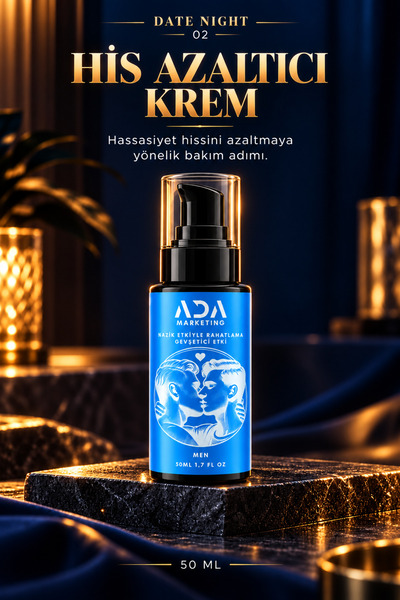 Ada Marketing Date Night Men Erkeklere Özel 4'lü Set – Anal Jel, His Azaltıcı Krem, Parfüm ve Ağız Spreyi