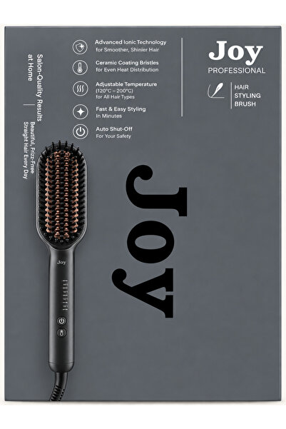 Generic Joy Heated Brush for Hair Straightening & Detangling