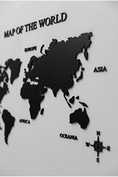 LAZORİAE Ahşap Dünya Haritası, Ülke Haritası, Ofis Süsü, Ofis Dekorasyonu 200...
