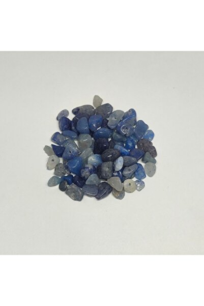 Kırık Doğal Taş Küpe Kolye Bileklik Takı Yapım Boncuğu Mavi Tonları ( 20 gram )