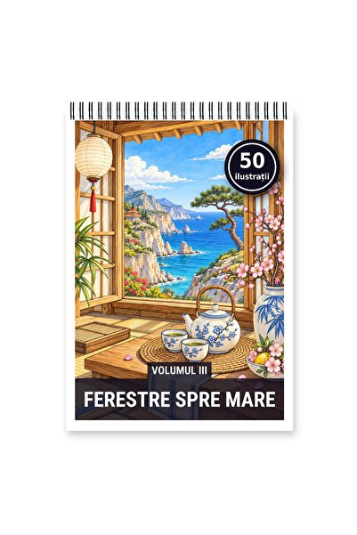 Legendary Gifts Carte de colorat, 50 de ilustrații Ferestre spre mare - Volum...
