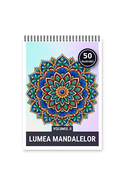 Legendary Gifts Carte de colorat, 50 de ilustrații Lumea mandalelor - Volumul...