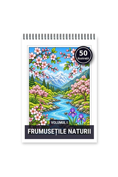 Legendary Gifts Carte de colorat, 50 de ilustrații Frumusetile Naturii - Volu...