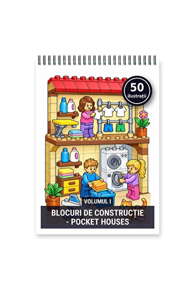 Legendary Gifts Carte de colorat, 50 de ilustrații Blocuri de constructie - P...