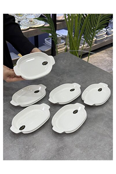 Doğudeko Porselen 6 Lı Sunum Tabağı 19 Cm