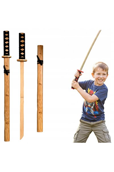 Skleplolki Katana de antrenament din lemn 53cm - set cu teacă și împletitură