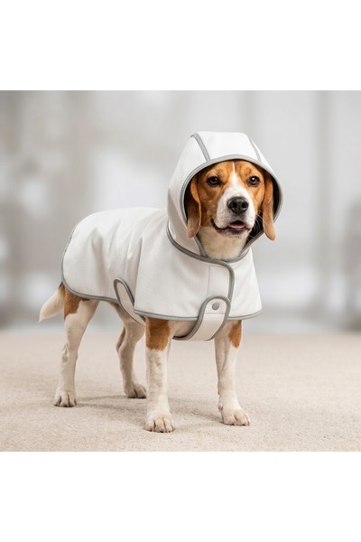 Daisy köpek yağmurluk kışlık sokak paltosu, deri özel tasarım