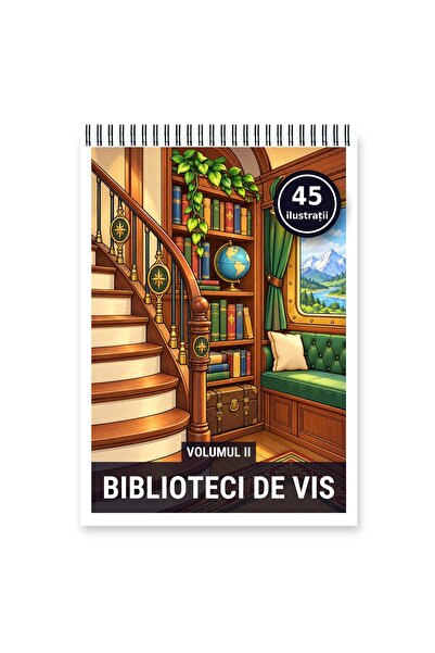 Legendary Gifts Carte de colorat, 45 de ilustrații Biblioteci de vis - Volumu...