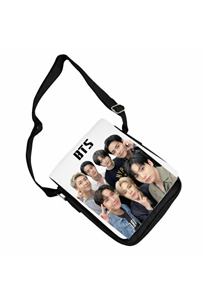 OEM Geantă personalizată bts arirang army kpop love, Negru, 18x20x6 cm
