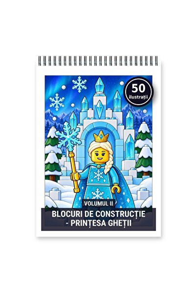 Legendary Gifts Carte de colorat, 50 de ilustrații Blocuri de constructie - P...