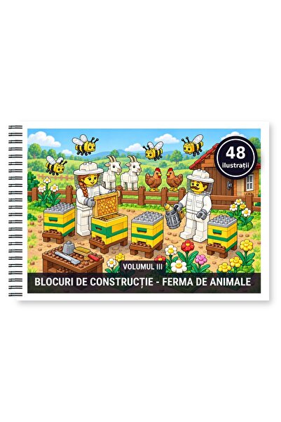 Legendary Gifts Carte de colorat, 48 de ilustrații Blocuri de constructie - F...