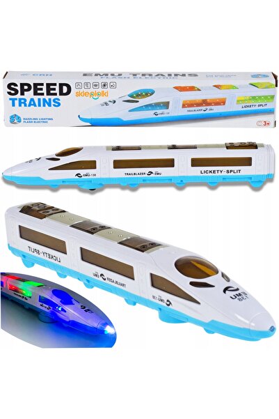 Skleplolki Tren Express Jucărie Interactivă cu Baterii și Efecte 3D