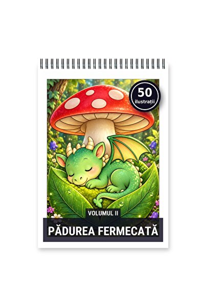 Legendary Gifts Carte de colorat, 50 de ilustrații Padurea Fermecata - Volumu...