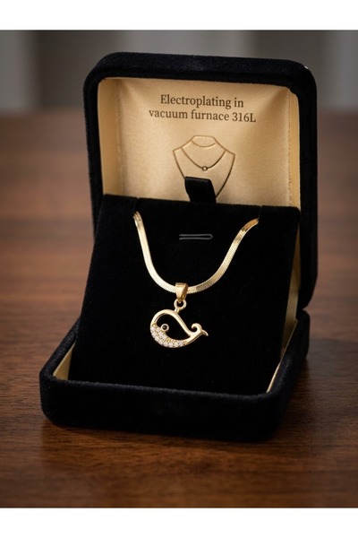 İNN JEWELLERY 316 L Çelik Kolye Balık Figürlü Renk Atmaz