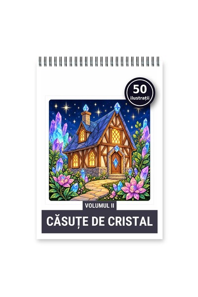 Legendary Gifts Carte de colorat, 50 de ilustrații Casute de cristal - Volumu...
