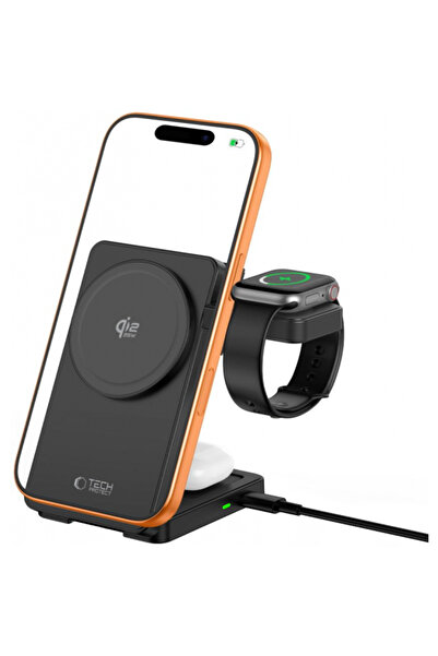 Tech-Protect Безжичен адаптер Retea A56 3 в 1, 25W, Черен
