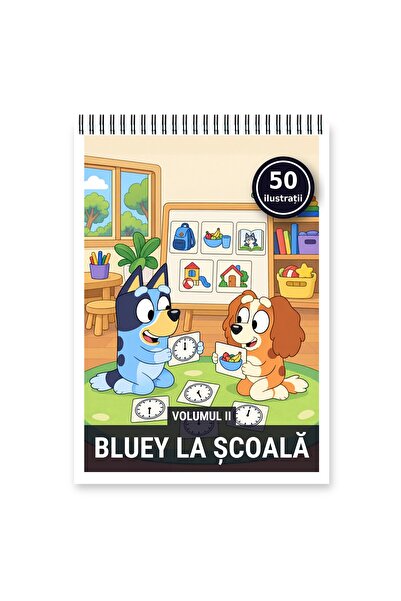 Legendary Gifts Carte de colorat, 50 de ilustrații Bluey la scoala - Volumul ...