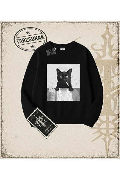 Tarzsokak Gotička i grunge ulična odjeća CATWOMAN majica s okruglim izrezom