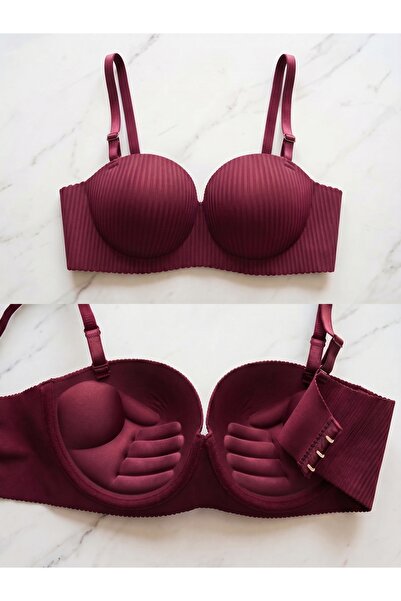 Lavint Homewear Double Push-Up Balensiz Lazer Kesim Micro Kumaş Çift Dolgulu ...