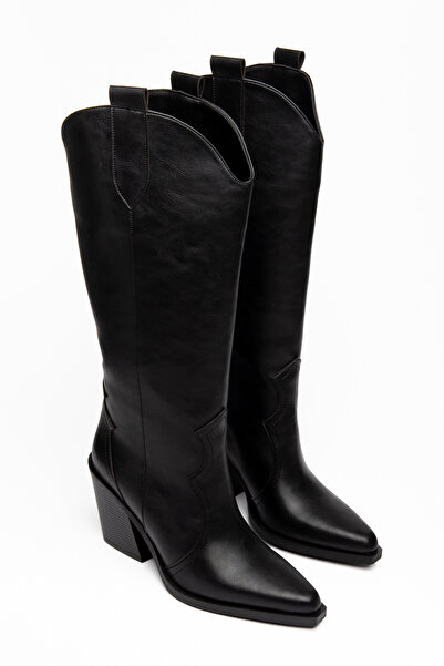 MS SUGAR SHOES Γυναικείες μπότες καουμπόι με μυτερή μύτη και χοντρό τακούνι, ...