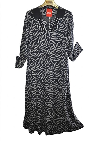 elma abone Super Battal Mother Patterned Dress