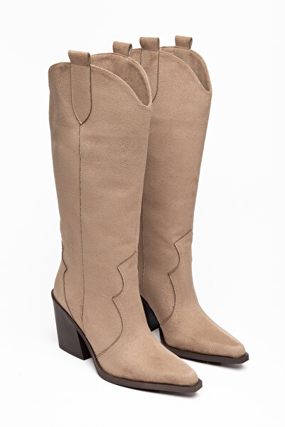 MS SUGAR SHOES Γυναικείες μπότες καουμπόι με μυτερή μύτη και χοντρό τακούνι, ...
