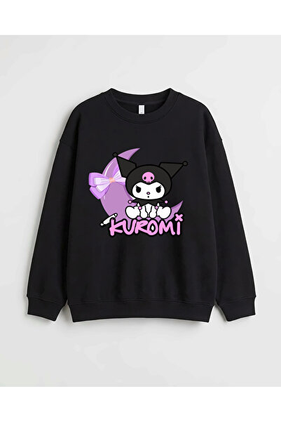 Let's Wear Kuromi Custom Printed Premium Crew Neck Long Sleeve Sweatshirt