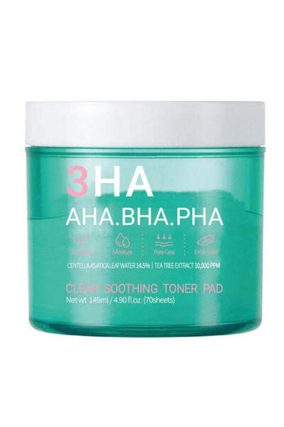 Esfolio Dischete tonice 3HA Clear Soothing Toner Pad, cu centella asiatica și...