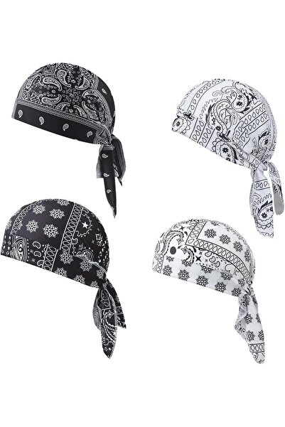 Generic Paisley Cooling Headscarf 4-Pack, Lightweight Motorcycle Helmet Liner...