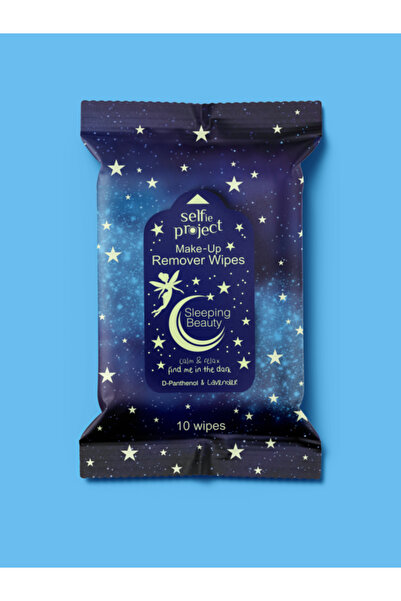 Selfie Project #SleepingBeauty cleansing wipes, lavender, 10 pcs