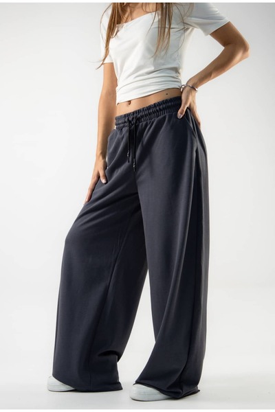 Gerusta Kadın Füme Baggy Pantolon GRS1170
