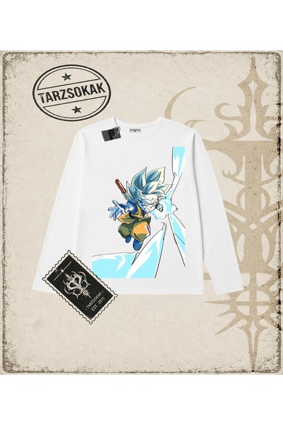 Tarzsokak Dragon Ball Anime Printed Long Sleeve