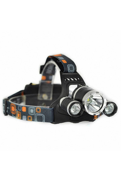 Luxis Lanternă frontală cu 3 LED-uri și 2 acumulatori - LantLux-33