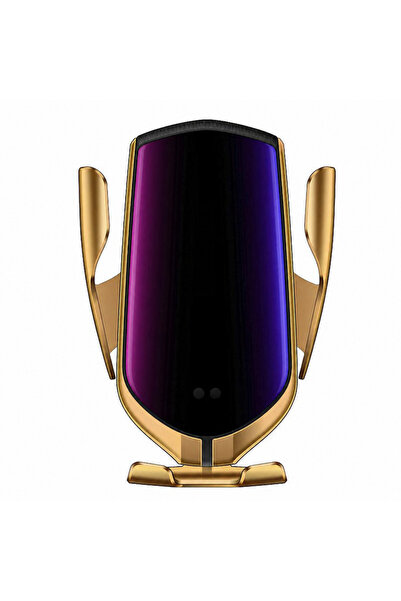 Luxis Suport auto cu încărcare wireless Luxis, mov și auriu - IncAuto-Lux15