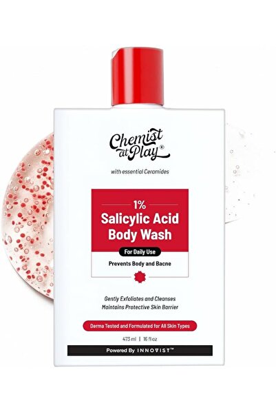 Chemist at Play 1% Salicylic Acid Body Wash 473ml | Paraben & SLS Free | Gent...