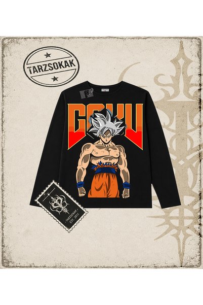 Tarzsokak Dragon Ball Anime Printed Long Sleeve