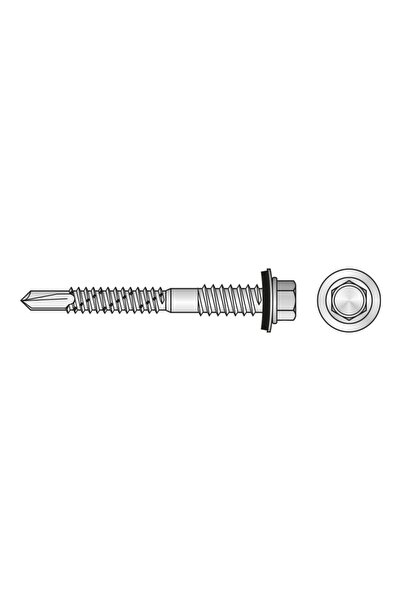 Flamex Șurub autofiletant pentru panou sandwich Ø5.5/6.3 mm x 105 mm, cap hex...