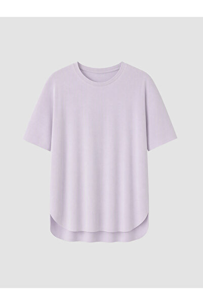 LC Waikiki Alita City Farkıyla Koor Sport Lilac Combed Cotton Plain Oversize ...