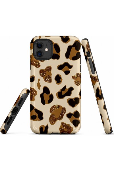 EDELFU متوافق مع iPhone 12 و12PRO - غطاء سفاري ليوبارد، غطاء مزدوج الطبقات، غ...