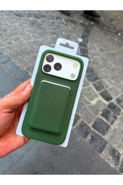madamcase حافظة بطاقات MagSafe من Green Tech متوافقة مع هاتف Apple iPhone 16 ...