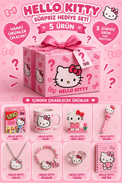 Mansura Hello Kitty 5’li Sürpriz Karışık Hediye Seti