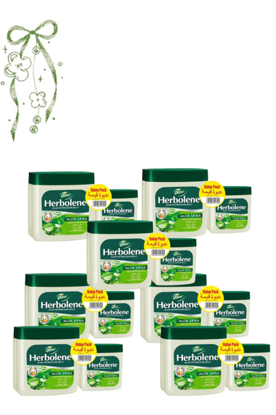 Dabur 7 Pieces Herbolene Aloe Petroleum Jelly 425 ML Value Pack